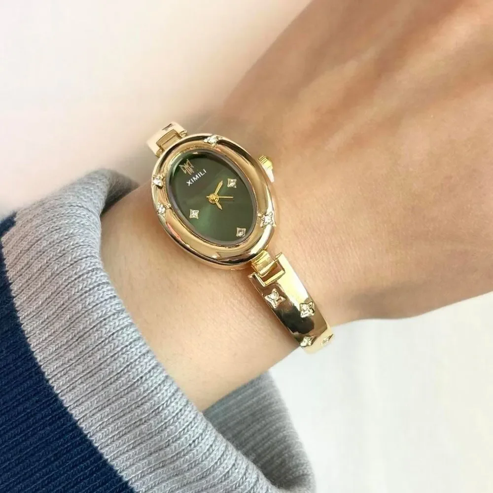 Vintage Inspired Luxury Gold Tone Watch